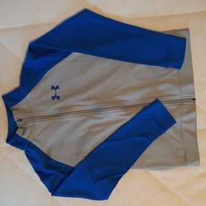 Under Armour Youth Boys zipper front long sleeve shirt.